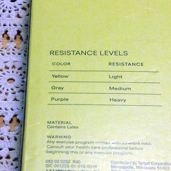 All in Motion Resistance Bands, 3 pk, new - Picture 2 of 3